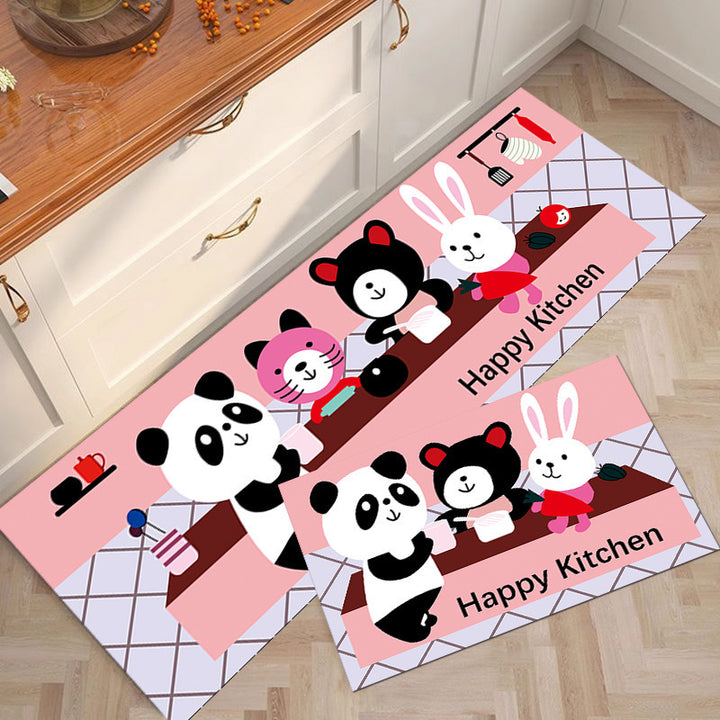 Cute Bear-Themed Kitchen Mat Bowlift