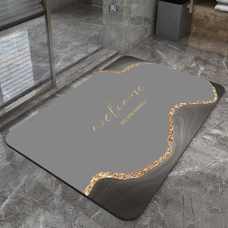 Modern Geometric Bath Mat Bowlift