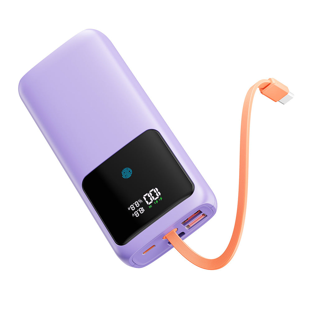 Power bank with integrated LED display and intelligent fast charging port Bowlift