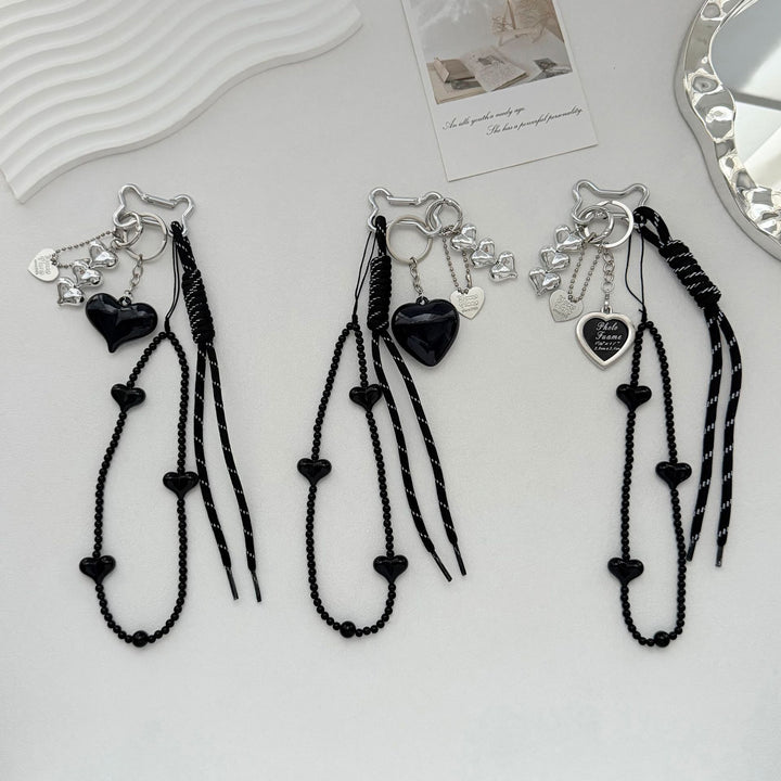 Elegant Heart Charm Keychain Bowlift