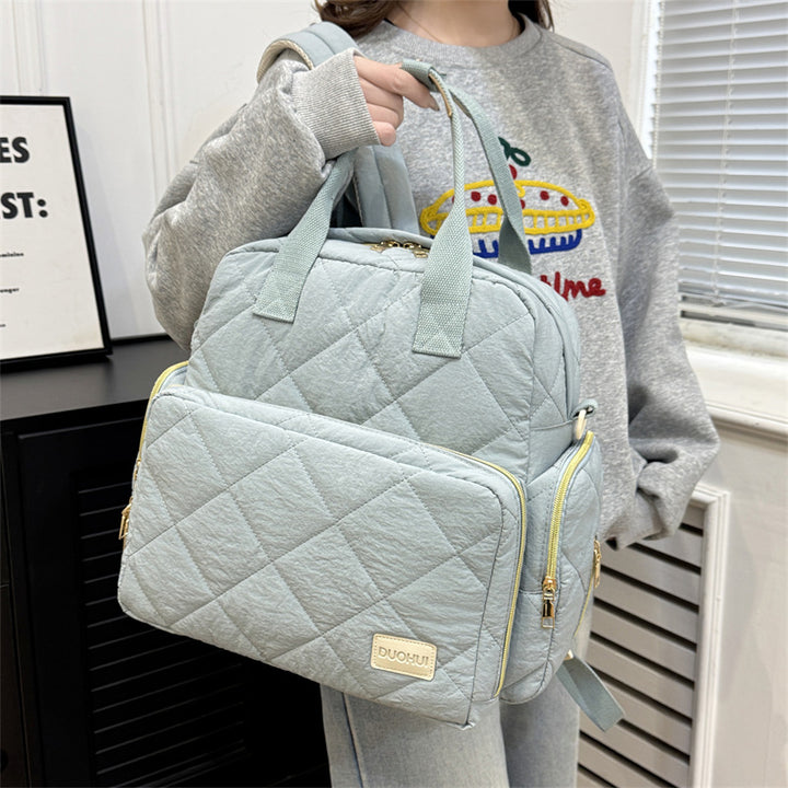 Multi-Purpose Quilted Backpack Bowlift