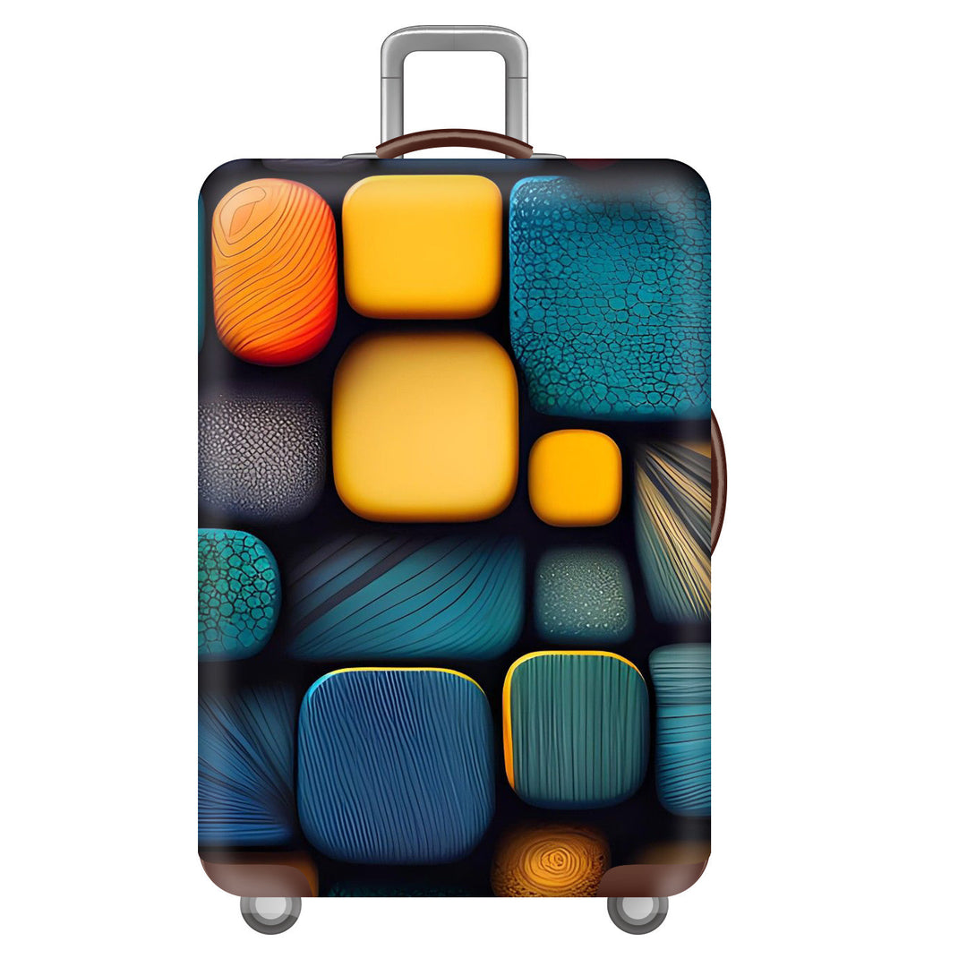 Unisex hard-shell travel suitcase in world travel design Bowlift