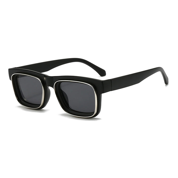 Women's fashionable square sunglasses with contrasting frame Bowlift