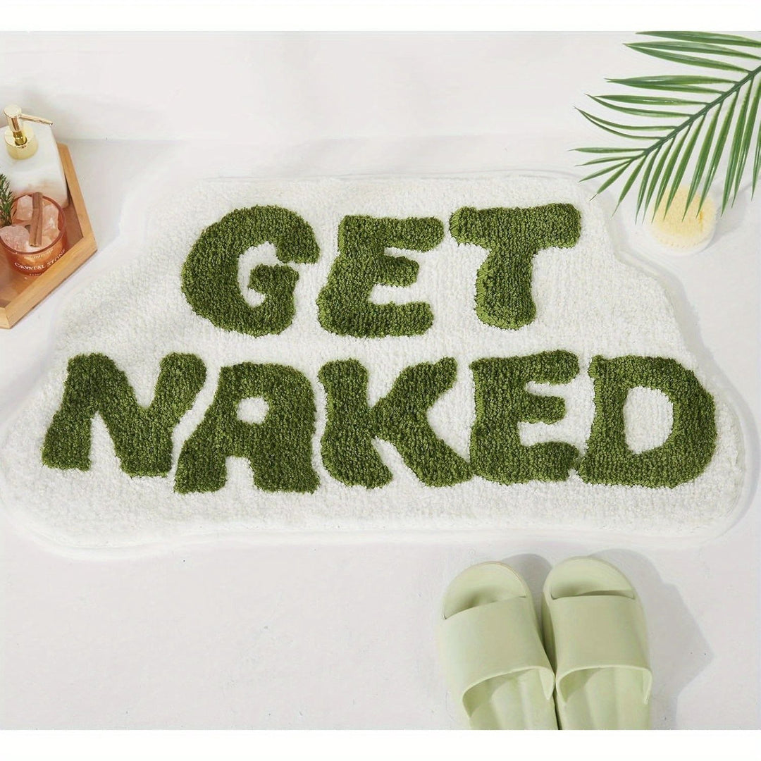 Playful Text Bath Mat Bowlift