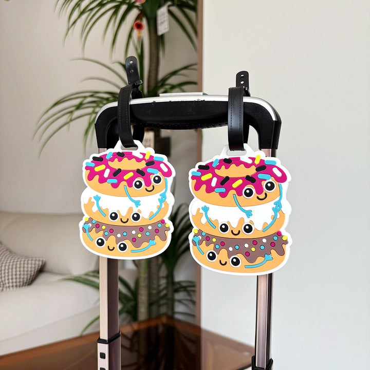 Fun Donut-Themed Luggage Tag Bowlift