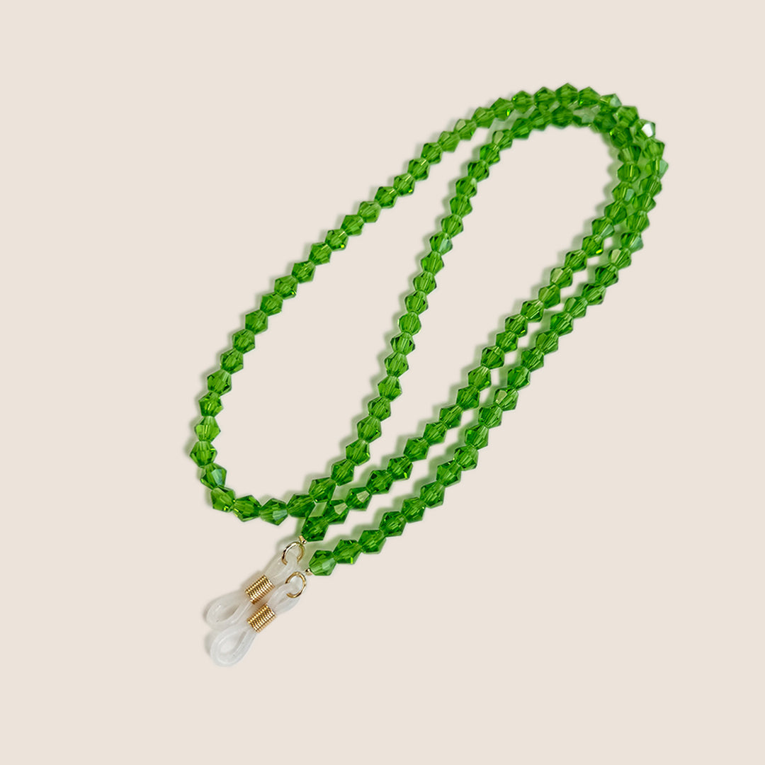Beaded Eyewear Chain with Clear Tips Bowlift