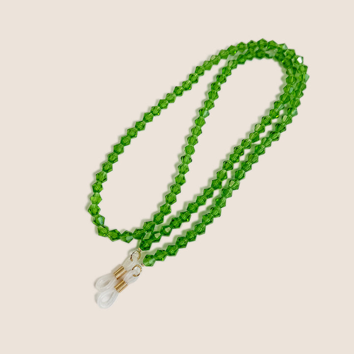 Beaded Eyewear Chain with Clear Tips Bowlift
