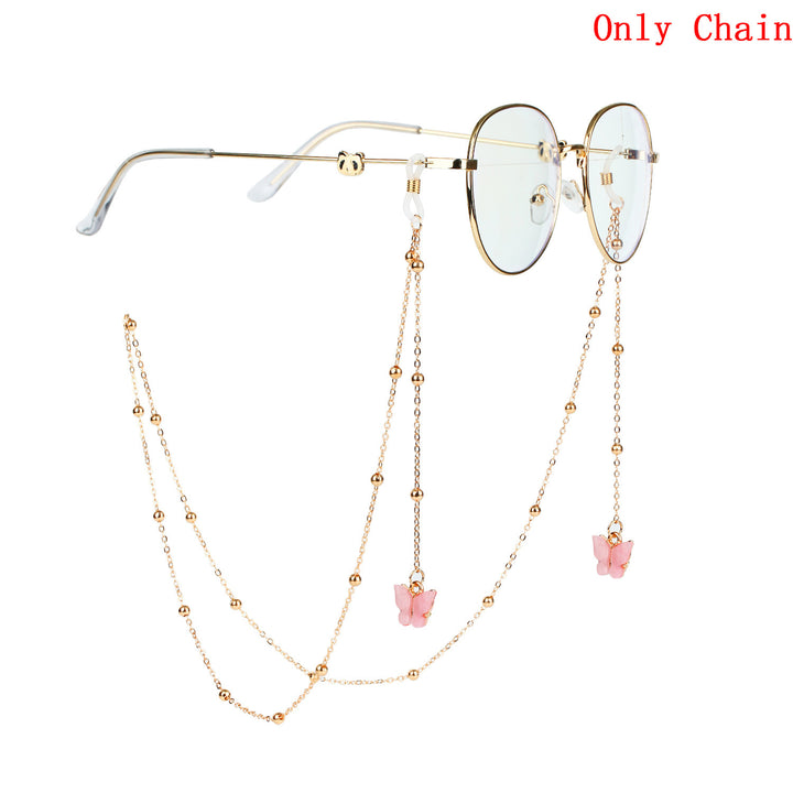 Glasses chain with butterfly pendants Bowlift