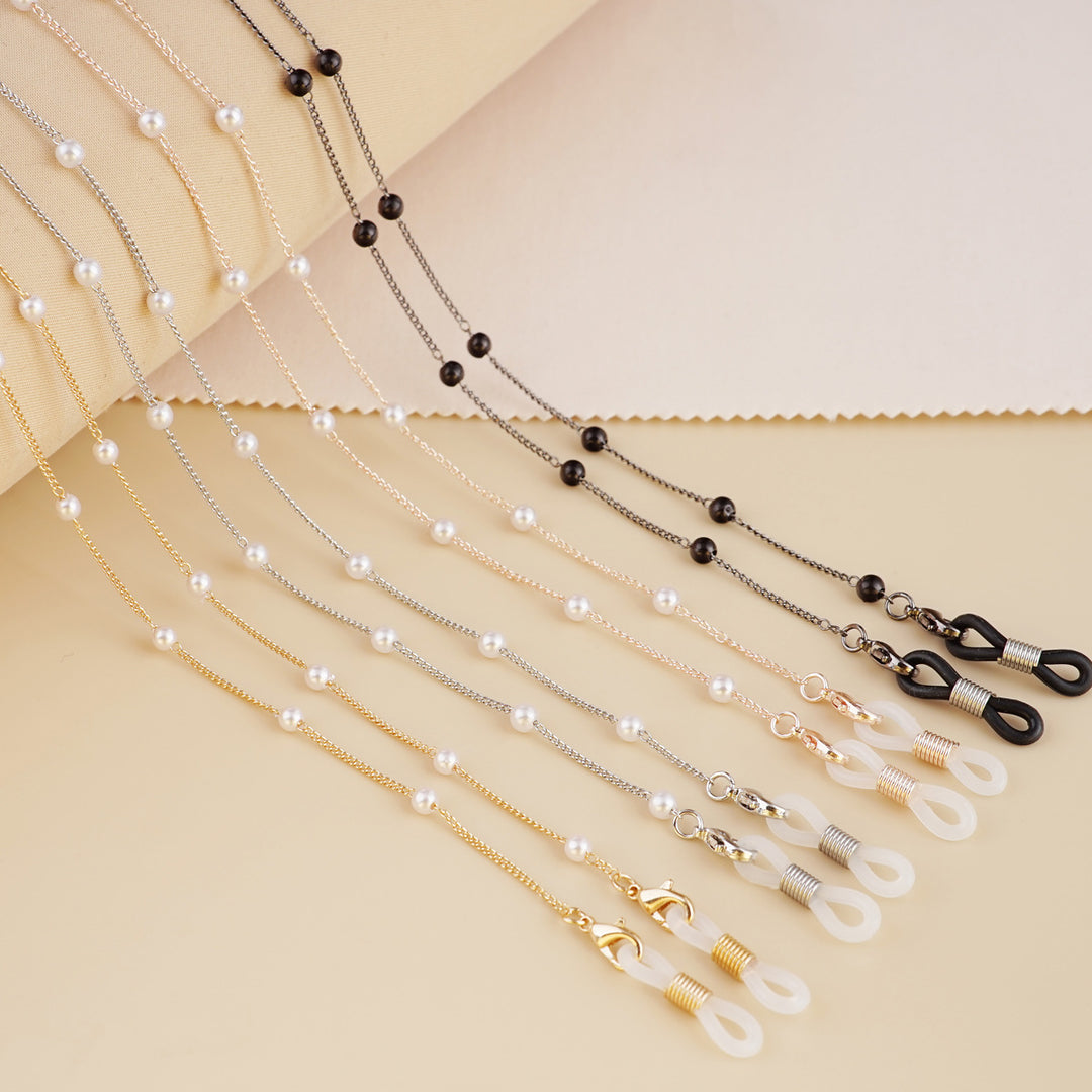 Pearl-Accent Eyewear Chain Bowlift