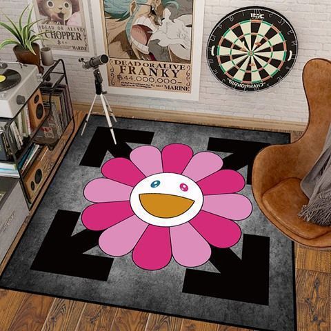 Artistic Flower Shaped Area Rug Bowlift