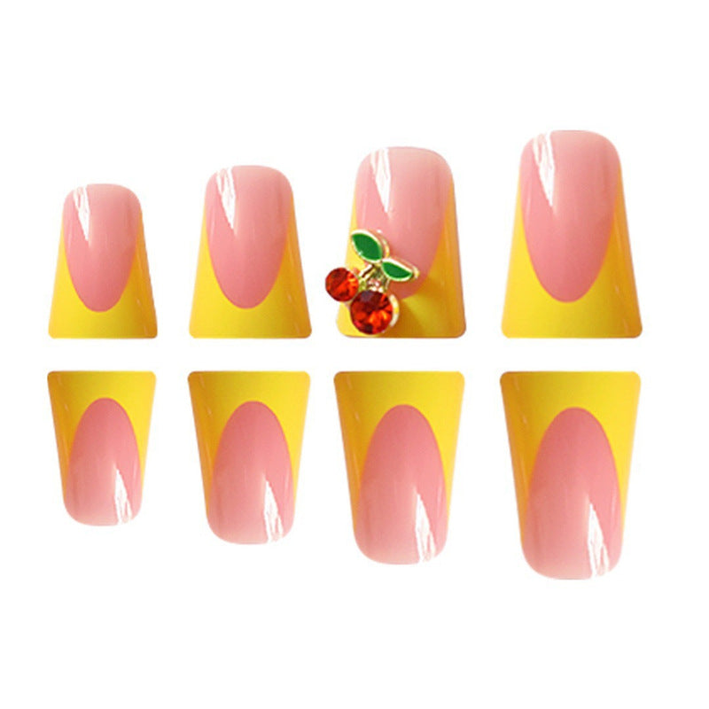 Chic Floral Accent Press-On Nails Bowlift