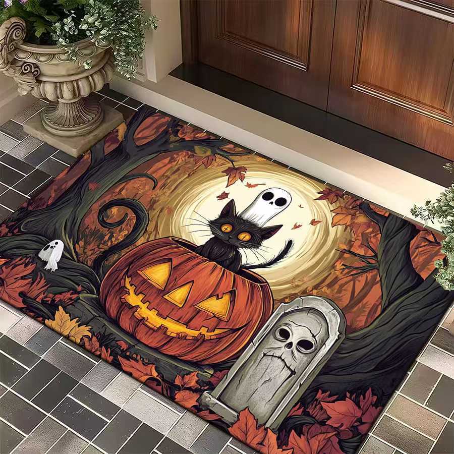 Halloween-Themed Decorative Door Mat Bowlift
