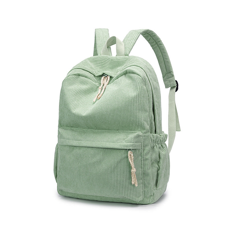 Corduroy Multi-Pocket Backpack Bowlift