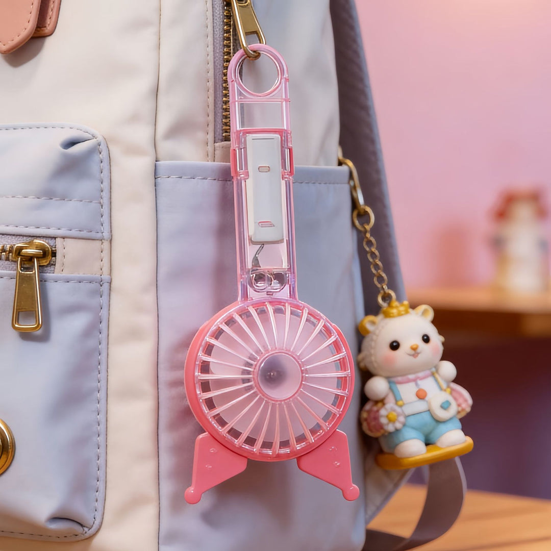 Ladies portable mini handheld fan in cute rabbit design Bowlift