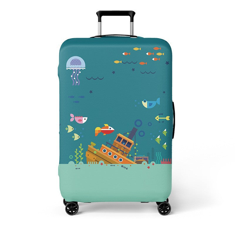 Women's Hard Shell Travel Suitcase with Creative Cat Design Bowlift
