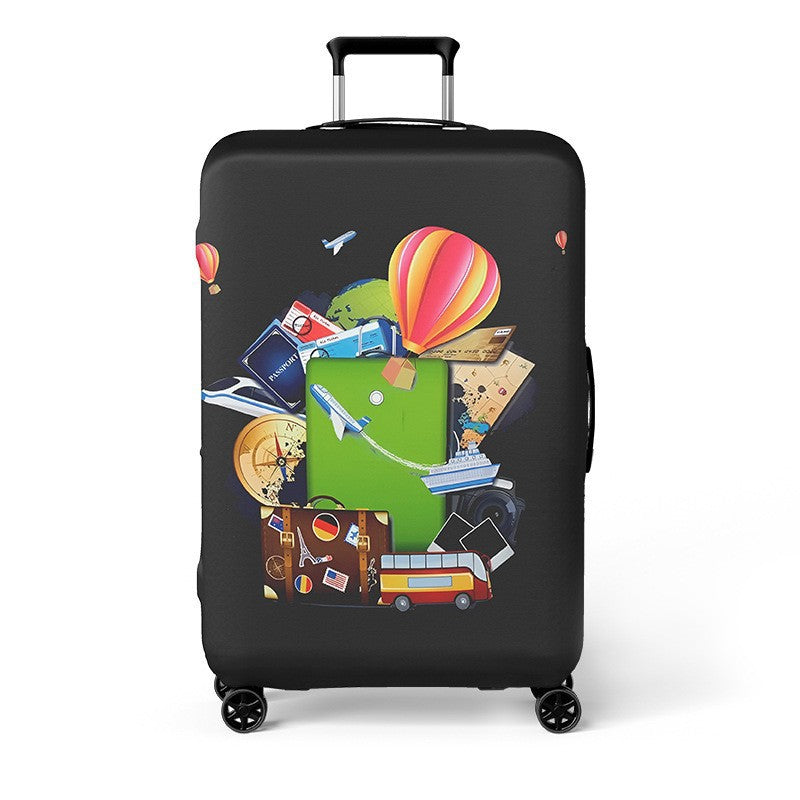 Women's Hard Shell Travel Suitcase with Creative Cat Design Bowlift