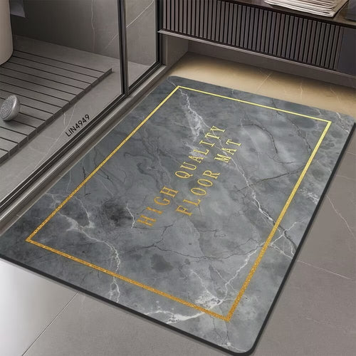 Geometric Hexagonal Pattern Bath Mat Bowlift