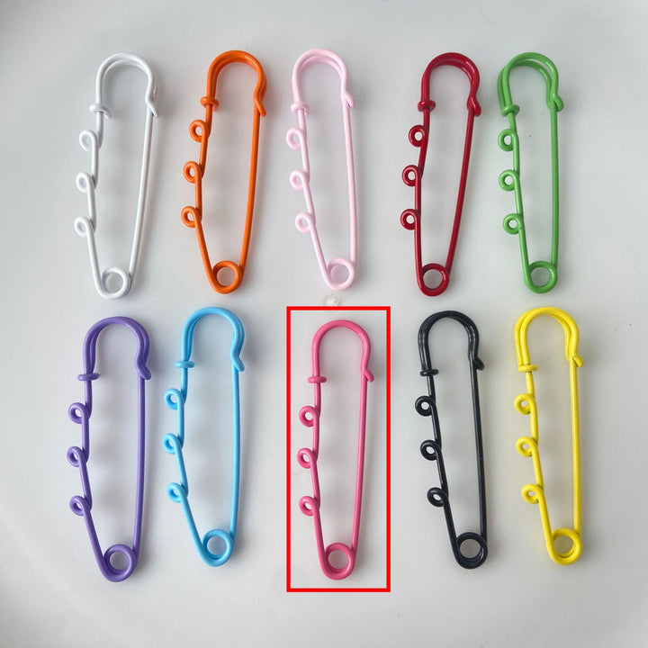 Decorative Safety Pin Brooch Bowlift