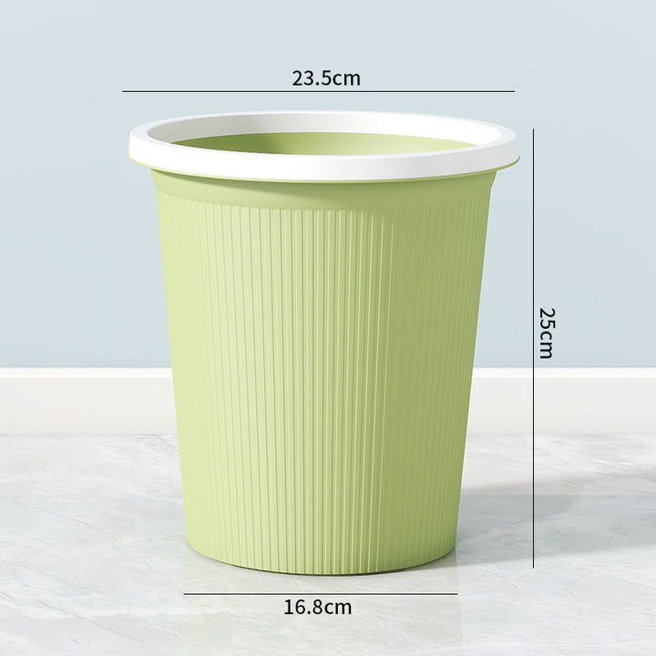 Ladies elegant and practical waste bin with ribbed surface Bowlift