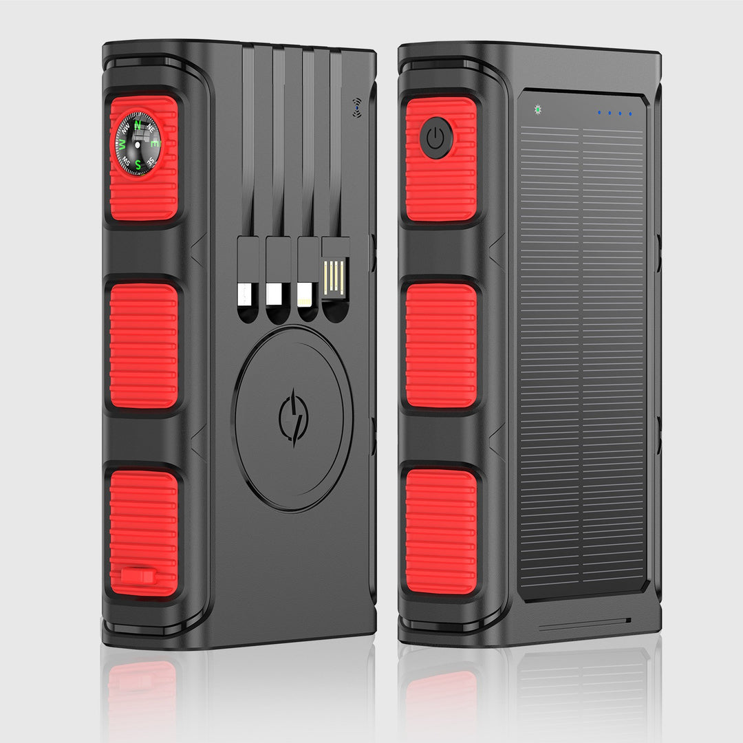 Multifunctional Solar Powerbank with Integrated Compass and Fast Charging Function Bowlift