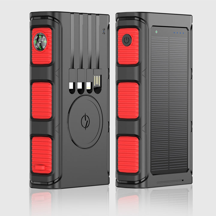 Multifunctional Solar Powerbank with Integrated Compass and Fast Charging Function Bowlift