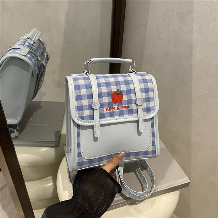 Playful Checked Mini Backpack Bowlift