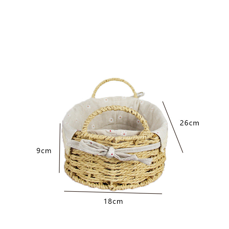 Handcrafted Woven Storage Basket Bowlift