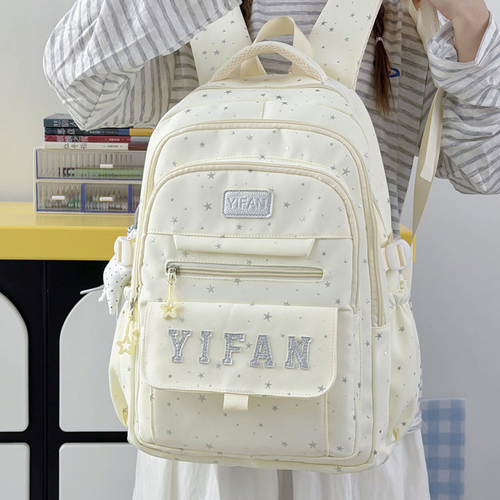 Fun Star-Embellished School Backpack Bowlift