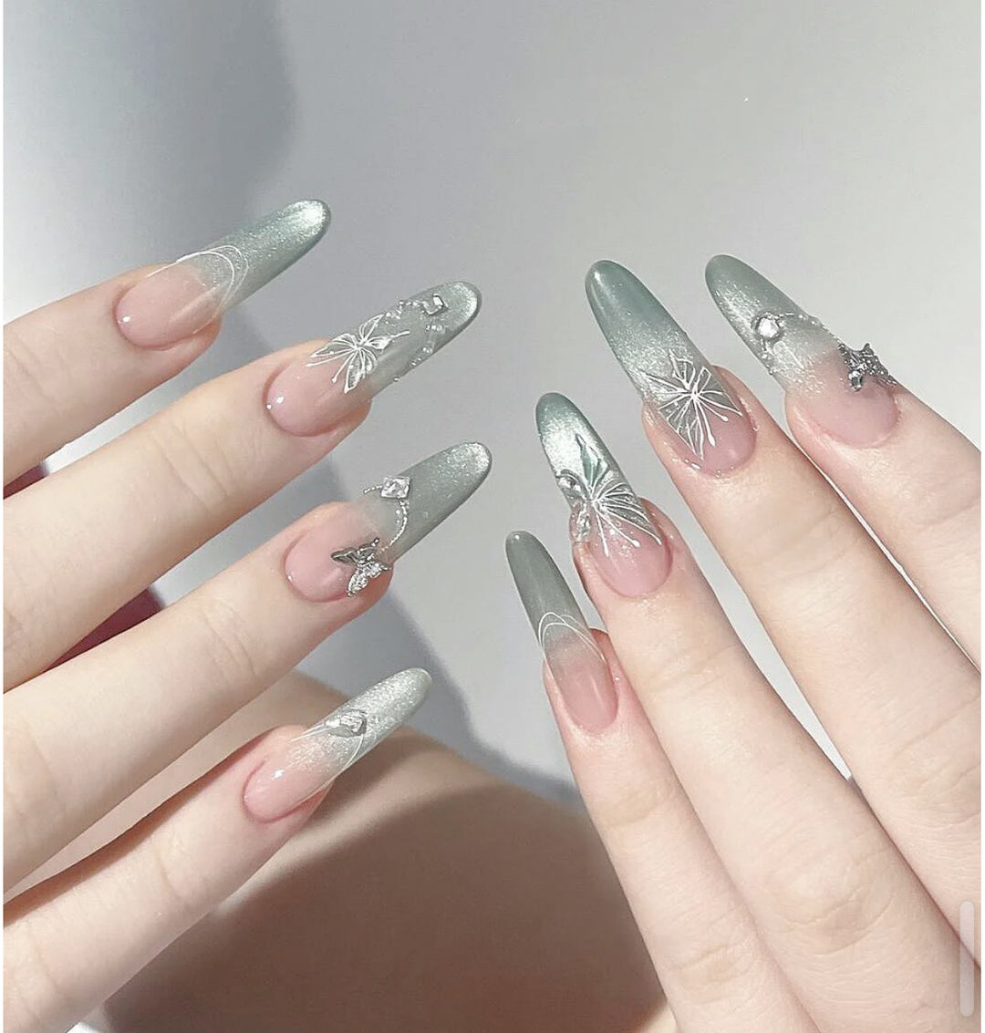 Artistic Character Themed Press-On Nails