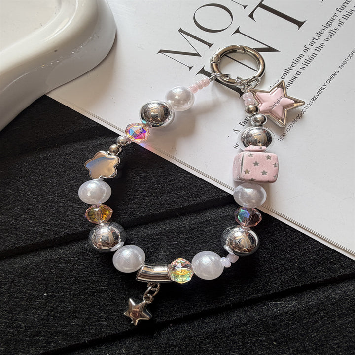 Creative Beaded Charm Keychain Bowlift