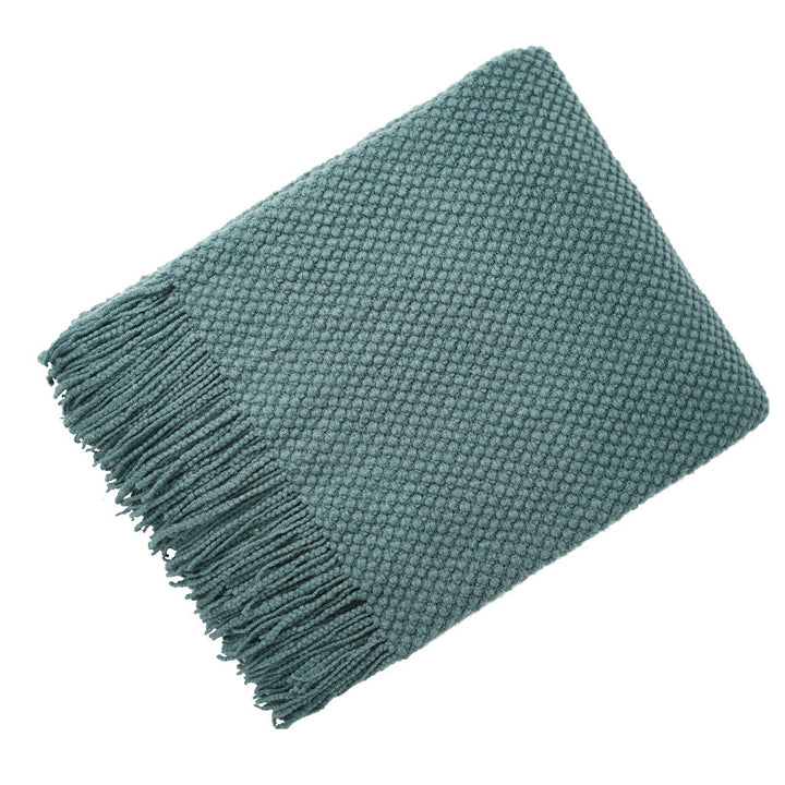 Handwoven Fringe Throw Blanket