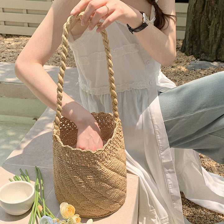 Hand-knotted basket bag Bowlift