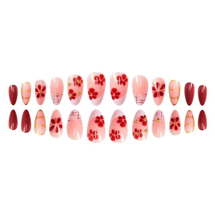 Artistic Elegant Press-On Nails Bowlift