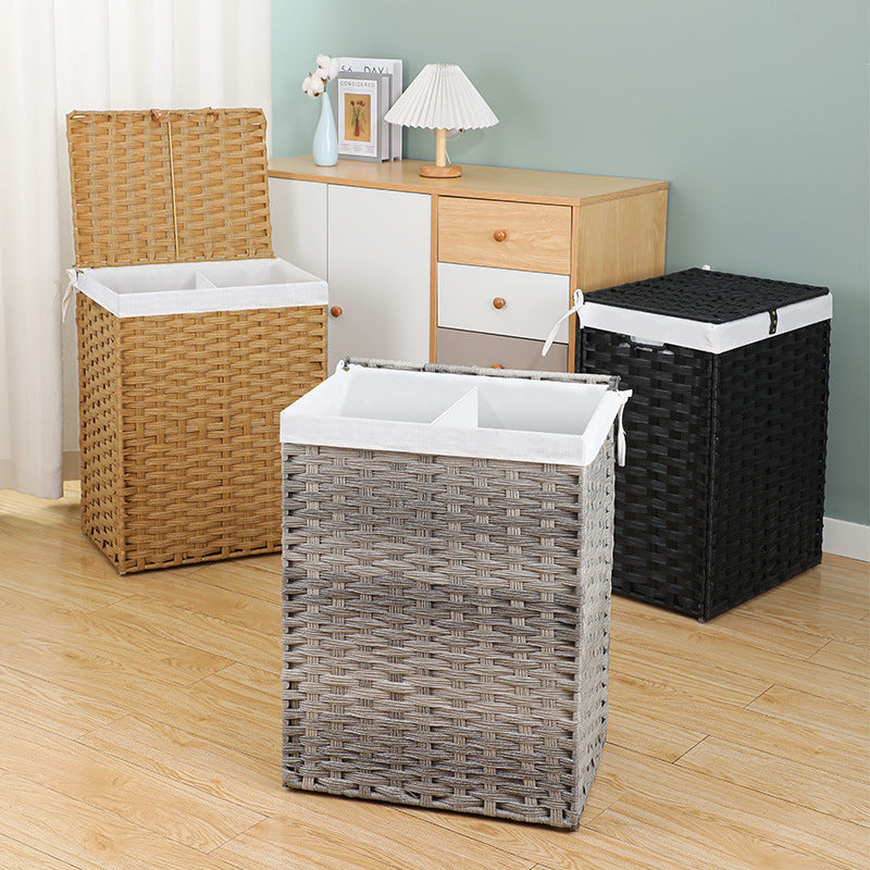Woven Storage Cube with Lid Bowlift