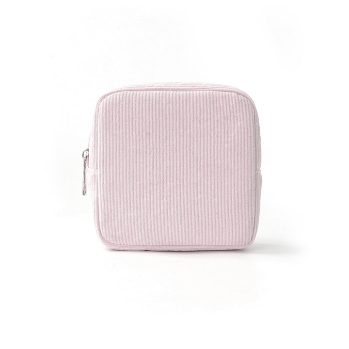 Cosmetic storage bag with structured surface Bowlift