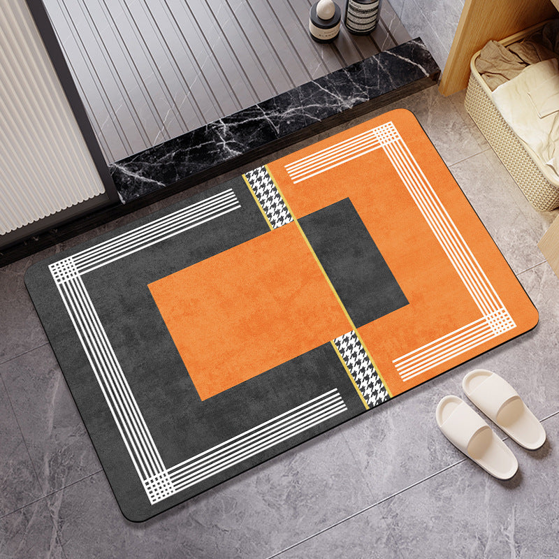 Abstract Pattern Non-Slip Bath Mat Bowlift