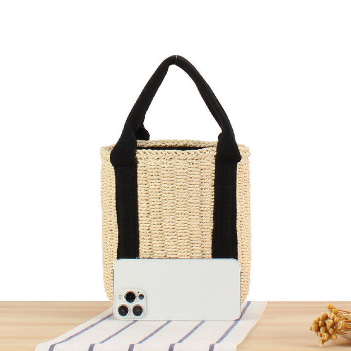 Structured Shopping Bag Made of Braided Natural Material Bowlift