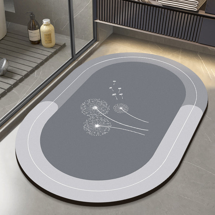 Stylish Checkerboard Bath Mat Bowlift