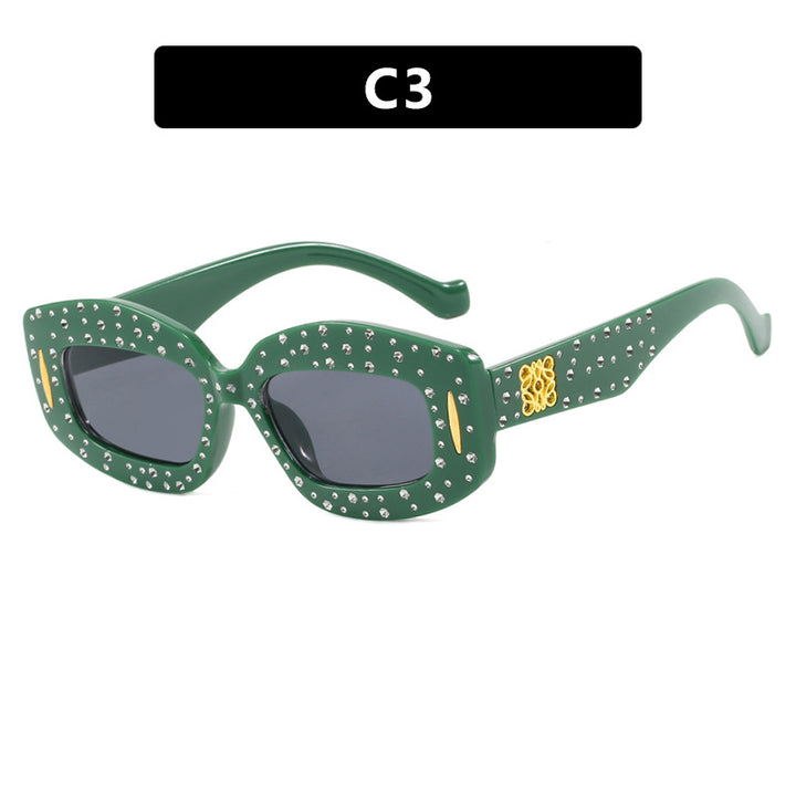 Women's fashionable sunglasses with glamorous rhinestone embellishment Bowlift