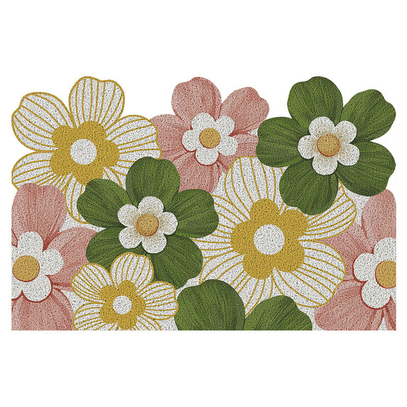 Floral Patterned Indoor Area Mat Bowlift