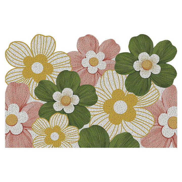 Floral Patterned Indoor Area Mat Bowlift