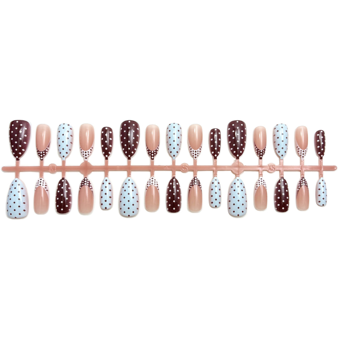 Polka Dot Design Press-On Nail Set