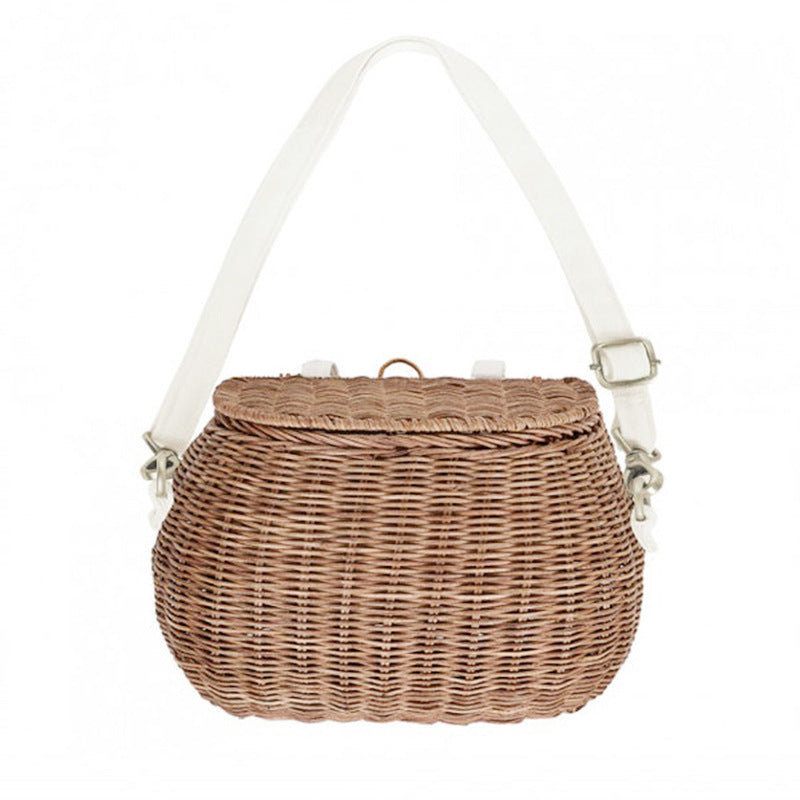 Stylish Woven Crossbody Bag Bowlift