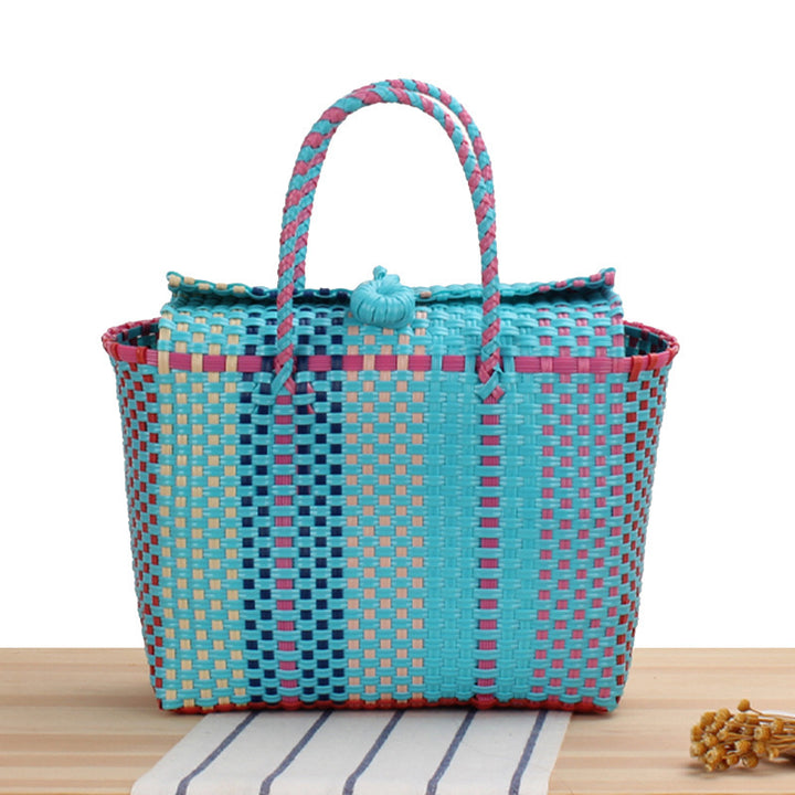 Beach handbag in modern braided design Bowlift