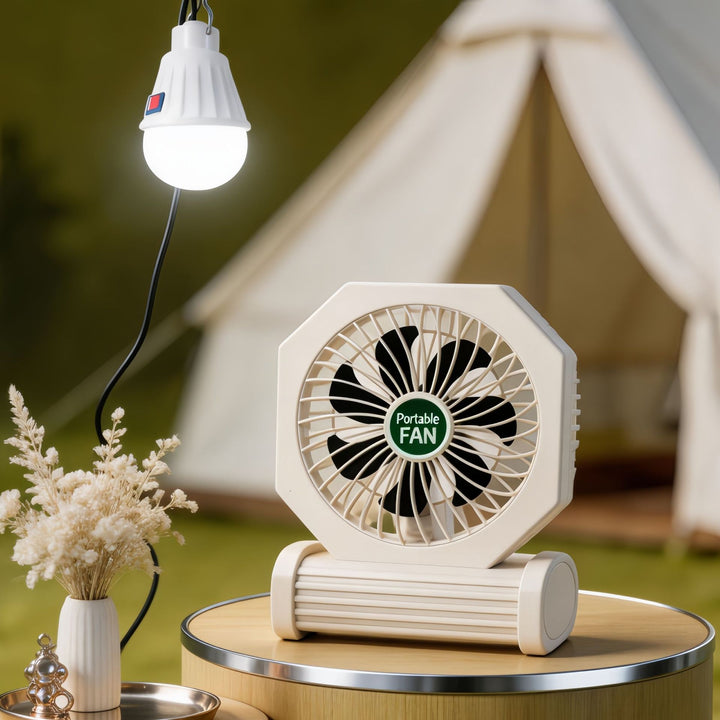 Ladies Portable Table Fan with Powerful Air Circulation Bowlift