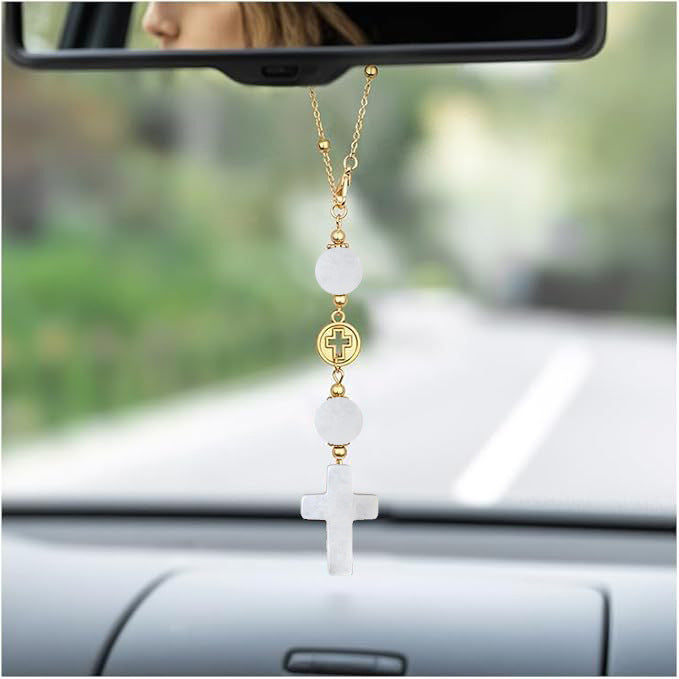 Decorative Cross Car Charm Bowlift