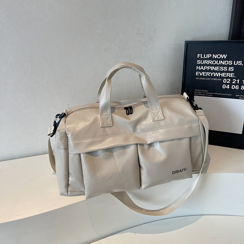 Premium Leather Weekender Duffel