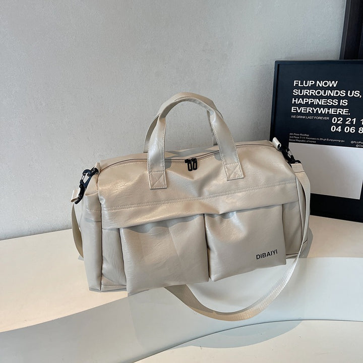 Premium Leather Weekender Duffel