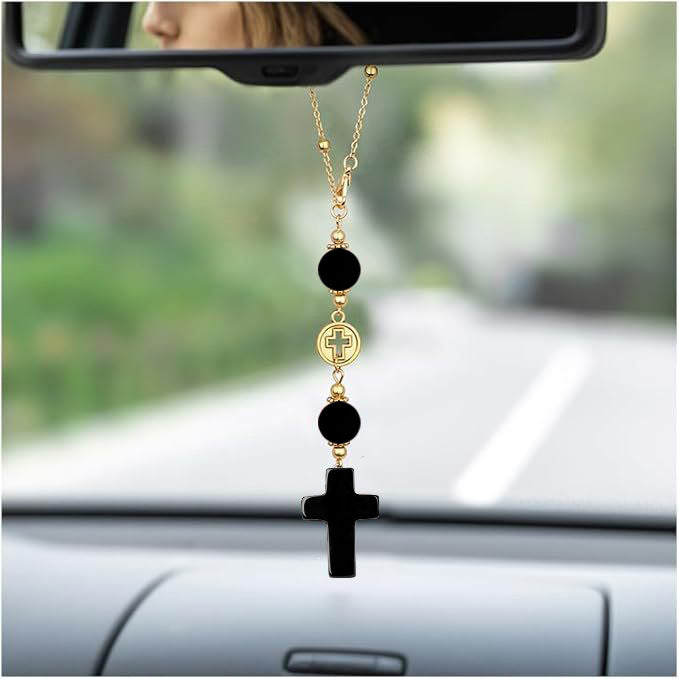 Decorative Cross Car Charm Bowlift