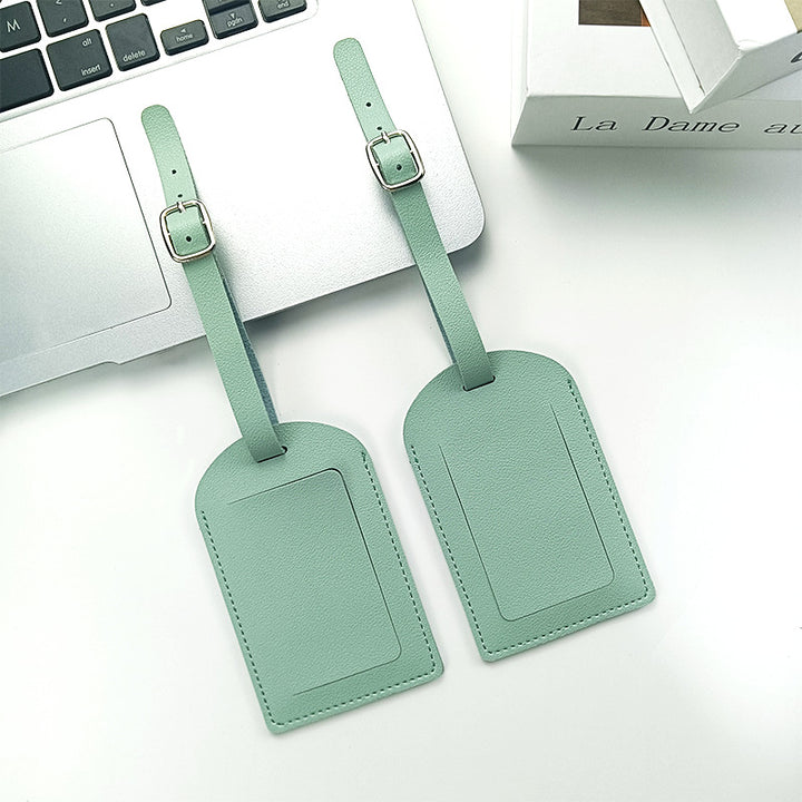 Durable PU Leather Luggage Tag Bowlift